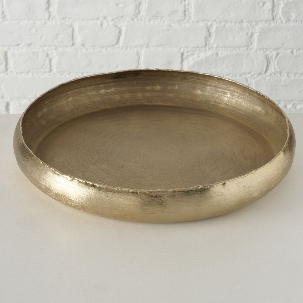 Dekoschale MAILA, 36 cm, gold, Tablett
